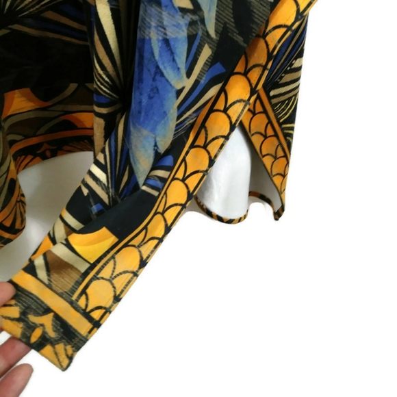 Chico's Cheetah Festival Ruana Open Front Wrap Kimono Poncho One Size - Picture 13 of 16